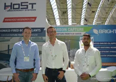 Ivan Derkink (Bright Renewables), Lennart van de Maat (HoSt Group Bioenergy Systems) and Sarvesh Misar (Bright Renewables) shared a booth. Both companies also cooperate in energy projects in horticulture.